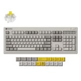 Keychron R6-M4 QMK Wireless Mechanical Keyboard, toetsenbord Grijs, US lay-out, Keychron Super Banana, RGB, Cherry PBT, Hot swap, 2.4 GHz / Bluetooth 5.3 / USB-C
