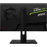 MSI Oculux NXG253R 24.5" gaming monitor Zwart, 2x HDMI, 1x DisplayPort, 3x USB-A 3.2 (5 Gbit/s), 1x USB-B 3.0, 360 Hz