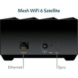 Netgear Nighthawk MK73S Mesh WiFi 6 3-Pack mesh router Zwart, 1x router, 2x satellieten 