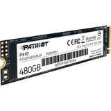 Patriot P310 480 GB SSD P310P480GM28, PCIe 3.0 x4, NVMe 1.3, M.2 2280