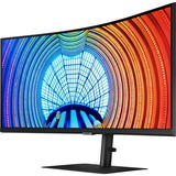 SAMSUNG LS34A650UBUXEN 34" Curved UltraWide Monitor Zwart, 4K, 100Hz, HDMI, DisplayPort, USB, AMD FreeSync