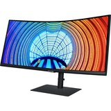 SAMSUNG LS34A650UBUXEN 34" Curved UltraWide Monitor Zwart, 4K, 100Hz, HDMI, DisplayPort, USB, AMD FreeSync