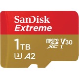 SanDisk Extreme microSDXC 1 TB  geheugenkaart UHS-I U3, Class 10, V30, A2, incl. Adapter
