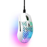 SteelSeries Aerox 3 Snow 2022 gaming muis Wit, 8500 dpi, RGB leds