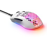 SteelSeries Aerox 3 Snow 2022 gaming muis Wit, 8500 dpi, RGB leds