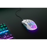 SteelSeries Aerox 3 Snow 2022 gaming muis Wit, 8500 dpi, RGB leds