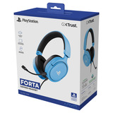 Trust GXT 498B Forta Gaming-headset over-ear gaming headset Lichtblauw, PlayStation 5, PlayStation 4
