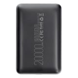 VEGER S20 Fast Charging 20000mAh Mini powerbank Zwart, PD 22,5W, QC 3.0, 2A, USB-A, USB-C, Micro-USB