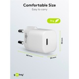goobay Lightning/USB-C PD oplaad set Nano (20 W)  oplader Wit, 1 meter