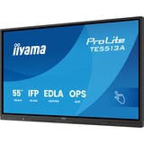iiyama ProLite TE5513A-B3AG 54.6" 4K UHD touchscreen monitor Zwart, HDMI, DisplayPort, USB-C, Audio, LAN, WiFi-6E, BT 5.0, Android, Touch