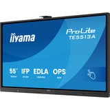 iiyama ProLite TE5513A-B3AG 54.6" 4K UHD touchscreen monitor Zwart, HDMI, DisplayPort, USB-C, Audio, LAN, WiFi-6E, BT 5.0, Android, Touch