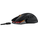 ASUS ROG Chakram X Origin gaming muis Zwart, 100 - 36,000 dpi, USB 2.0, Bluetooth, 2,4 GHz, RGB leds