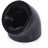 Alphacool Eiszapfen L-connector 45° G1/4 IG to G1/4 IG verbinding Zwart