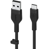 Belkin BOOSTCHARGE Flex USB-A/USB-C-kabel Zwart, 1 meter