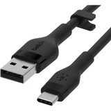 Belkin BOOSTCHARGE Flex USB-A/USB-C-kabel Zwart, 1 meter