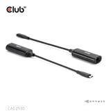 Club 3D USB-C naar RJ45 5Gbps Ethernet M/F adapter Zwart