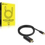 Corsair USB-C > HDMI kabel Zwart, 1 meter