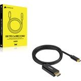 Corsair USB Type-C naar HDMI kabel Zwart, 1 meter