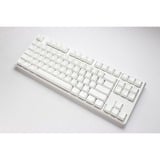 Ducky One 3 Classic Pure White TKL RGB mechanisch toetsenbord Wit, US lay-out (QWERTY), Cherry MX Red, 80% (TKL)	, RGB leds, Double-shot PBT, Hot-swappable, QUACK Mechanics