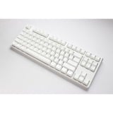 Ducky One 3 Classic Pure White TKL, toetsenbord Wit, US lay-out, Cherry MX Red, RGB led, Double-shot PBT, Hot-swappable, QUACK Mechanics, 80%