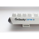 Ducky One 3 Classic Pure White TKL, toetsenbord Wit, US lay-out, Cherry MX Red, RGB led, Double-shot PBT, Hot-swappable, QUACK Mechanics, 80%