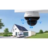 Foscam D8ET, 4K/8MP vandalismebestendige PoE PT buitencamera Wit