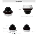Foscam D8ET, 4K/8MP vandalismebestendige PoE PT buitencamera Wit