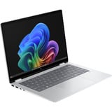 HP OmniBook X FlipNGAI 14-fm0075nd 14"  Copilot+ 2-in-1 laptop Zilver | Core Ultra 7 258V | Intel Arc 140V | 32 GB | 1 TB SSD | Touch