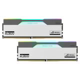 KLEVV 32 GB DDR5-6200 (2x 16 GB) Kit werkgeheugen Wit/zwart, KD5AGUA80-62B320P, CRAS V RGB ROG, XMP 3.0, EXPO