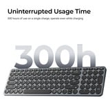 Keychron B4 Pro-K8, toetsenbord Wit/zwart, US lay-out, Scissor switches, 96%, ABS keycaps, 2.4 GHz / Bluetooth / USB