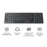 Keychron B4 Pro-K8 toetsenbord Wit, US lay-out (QWERTY), Scissor switches, 96%, ABS keycaps, 2.4 GHz | Bluetooth | USB