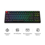 Keychron C3 Pro-H3, toetsenbord Zwart, US lay-out, Keychron Super Brown, 80% TKL, RGB leds, Cherry Double-Shot PBT, hot swap, 8000 Hz