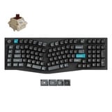 Keychron Q13 Ultra-M3 8K Wireless Custom Mechanical Keyboard Zwart, US lay-out (QWERTY), Keychron Silk POM Brown, 96%, RGB, Hot swap, 8K, 2.4 GHz | Bluetooth 5.2 | USB-C