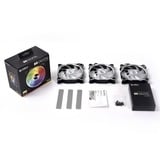 Lian Li Bora Digital 120 3-pack case fan Grijs, RGB leds, 4-pins PWM fan-connector