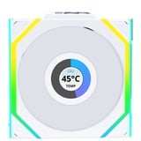 Lian Li UNI FAN SL120 LCD Reverse Wireless RGB case fan Wit, 120 x 124.5 x 28 mm, PWM