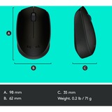 Logitech B170 muis Zwart, Draadloos