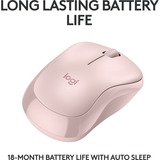 Logitech M240 Silent muis Roze, Bluetooth