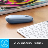 Logitech M350 Pebble  muis Blauwgrijs, 1000 dpi, Bluetooth