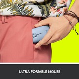 Logitech M350 Pebble  muis Blauwgrijs, 1000 dpi, Bluetooth
