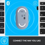 Logitech M350 Pebble  muis Blauwgrijs, 1000 dpi, Bluetooth