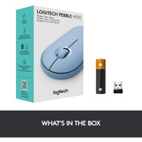 Logitech M350 Pebble  muis Blauwgrijs, 1000 dpi, Bluetooth