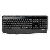 Logitech MK345 Comfort Wireless Keyboard and Mouse Combo desktopset Zwart, US-International lay-out (QWERTY), 100%