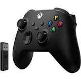 Microsoft Xbox draadloze controller + draadloze adapter voor Windows 10 Zwart