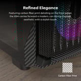 Montech X5M midi tower behuizing Zwart | 2x USB-A | 1x USB-C | RGB | Tempered Glass