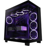 NZXT H9 Flow midi tower behuizing Zwart | 2x USB-A | 1x USB-C | Tempered Glass