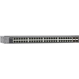 Netgear 48-poorts Gigabit Smart switch met 4 SFP+ poorten Grijs, 10 Gb, Insight cloudbeheer