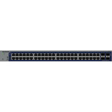 Netgear 48-poorts Gigabit Smart switch met 4 SFP+ poorten Grijs, 10 Gb, Insight cloudbeheer