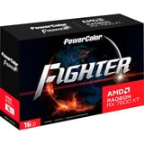 PowerColor Radeon RX 7600 XT Fighter 16GB grafische kaart RDNA 3, GDDR6, 3x DisplayPort, 1x HDMI 2.1