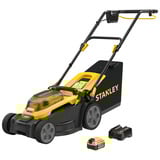 Stanley 18V V20 4Ah set 34 cm grasmaaier Zwart/geel, Accu en oplader inbegrepen