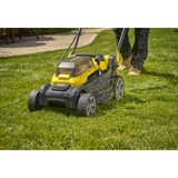 Stanley 18V V20 4Ah set 34 cm grasmaaier Zwart/geel, Accu en oplader inbegrepen